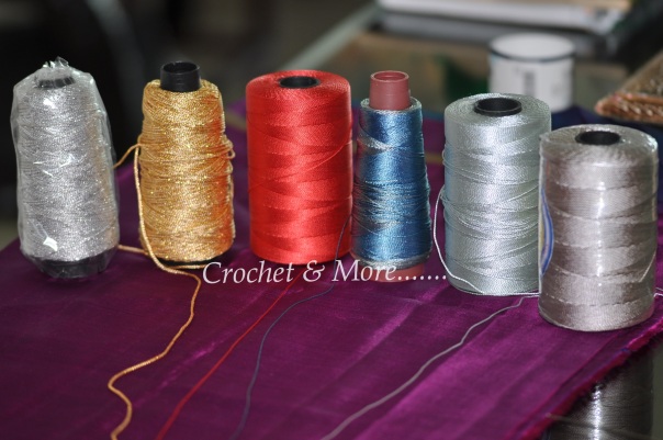 Nylon thread ..good for bags and purses.....Hook 1.75mm, 2.00mm 2.5mm